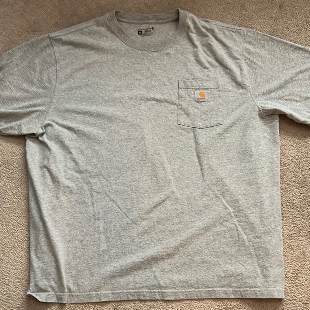 NWOT-Carhartt Gray Short Sleeve Tee- size 2XL
